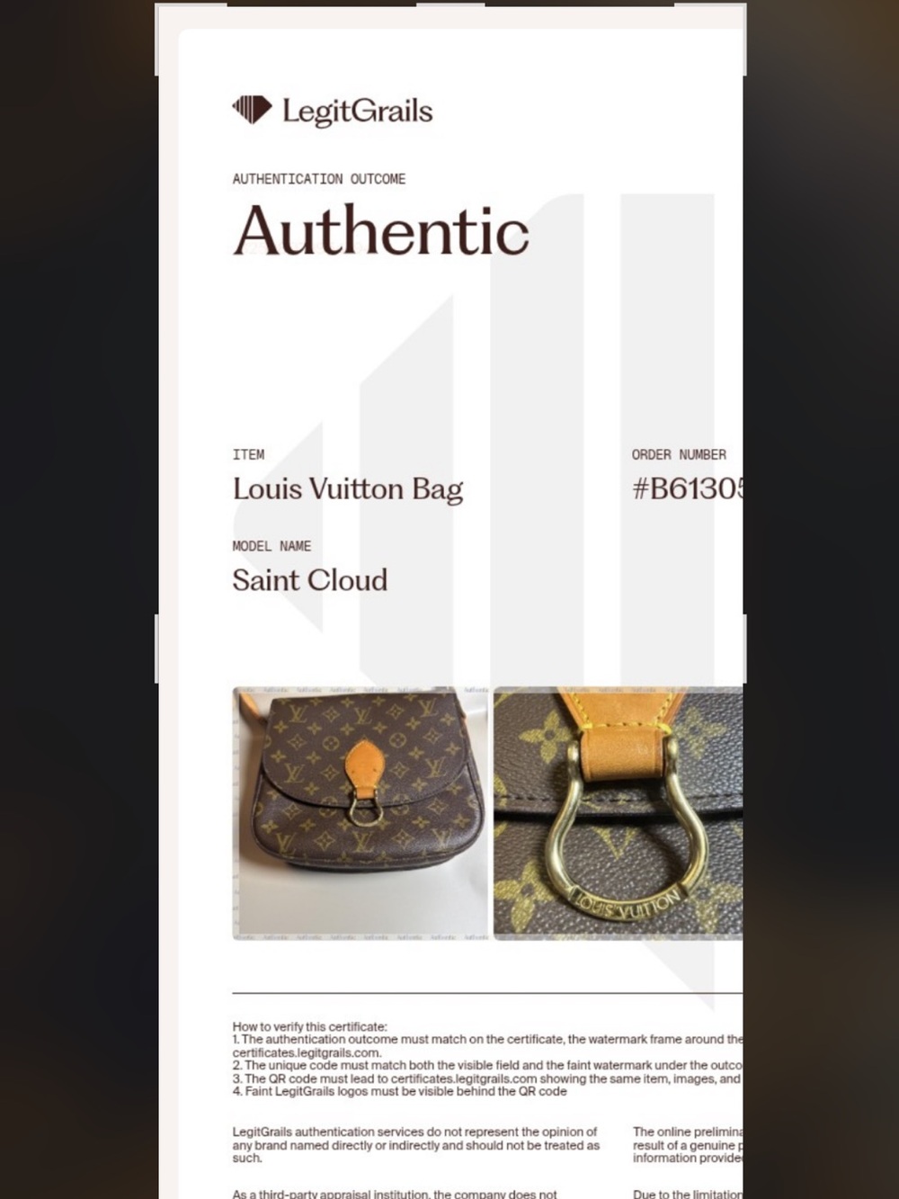 Vintage Louis Vuitton classic signature monogram Saint Cloud GM - Picture 15 of 16